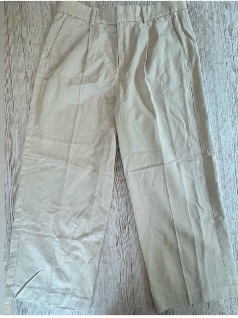 Madewell Slouchy Straight Drapey Twill Pants - 6P - Picture 2 of 5